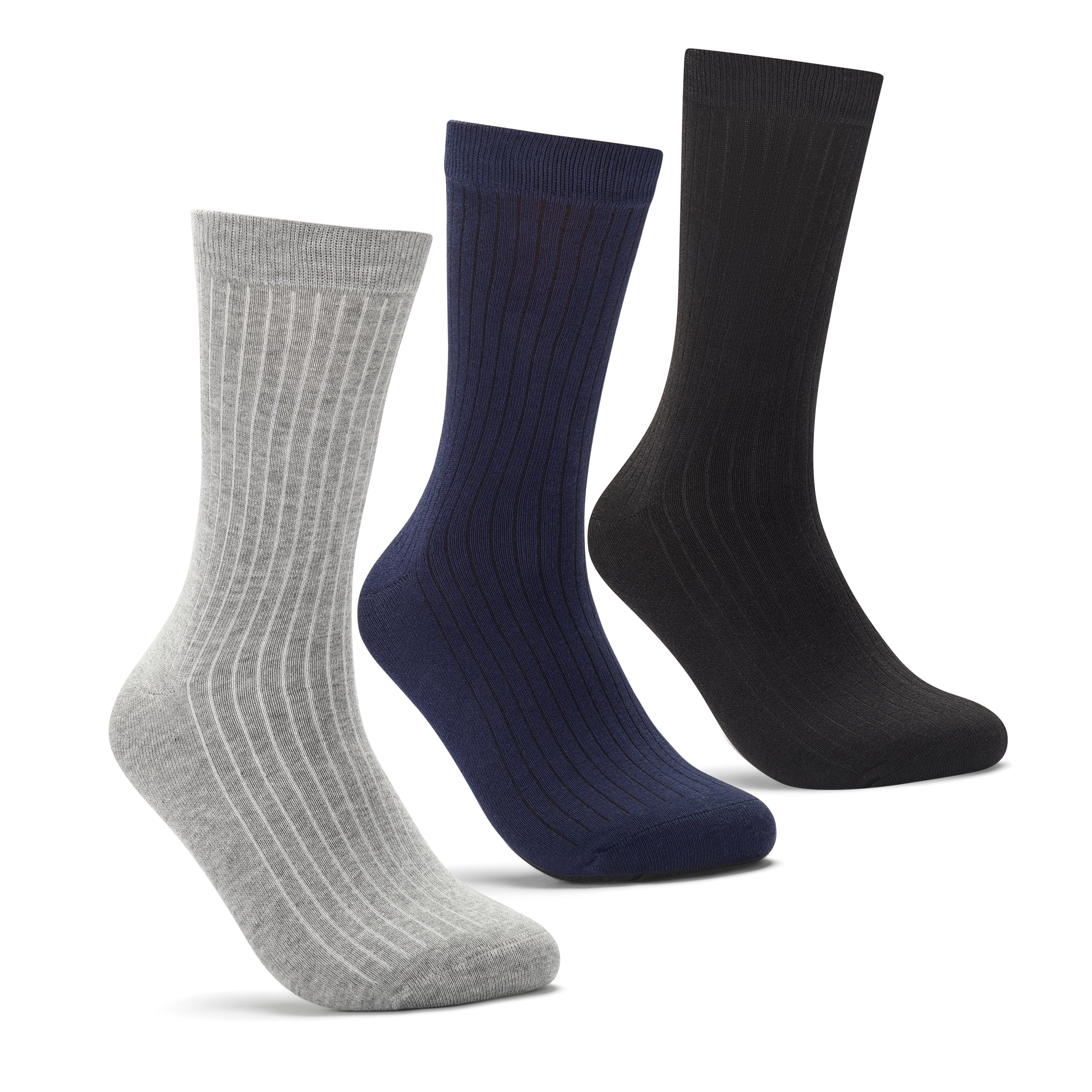 Long Dress Crew 2 Socks 3 Pack M