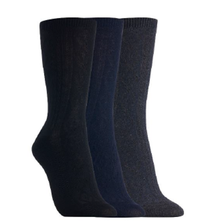 Long Smart Casual Socks 3 Pack W