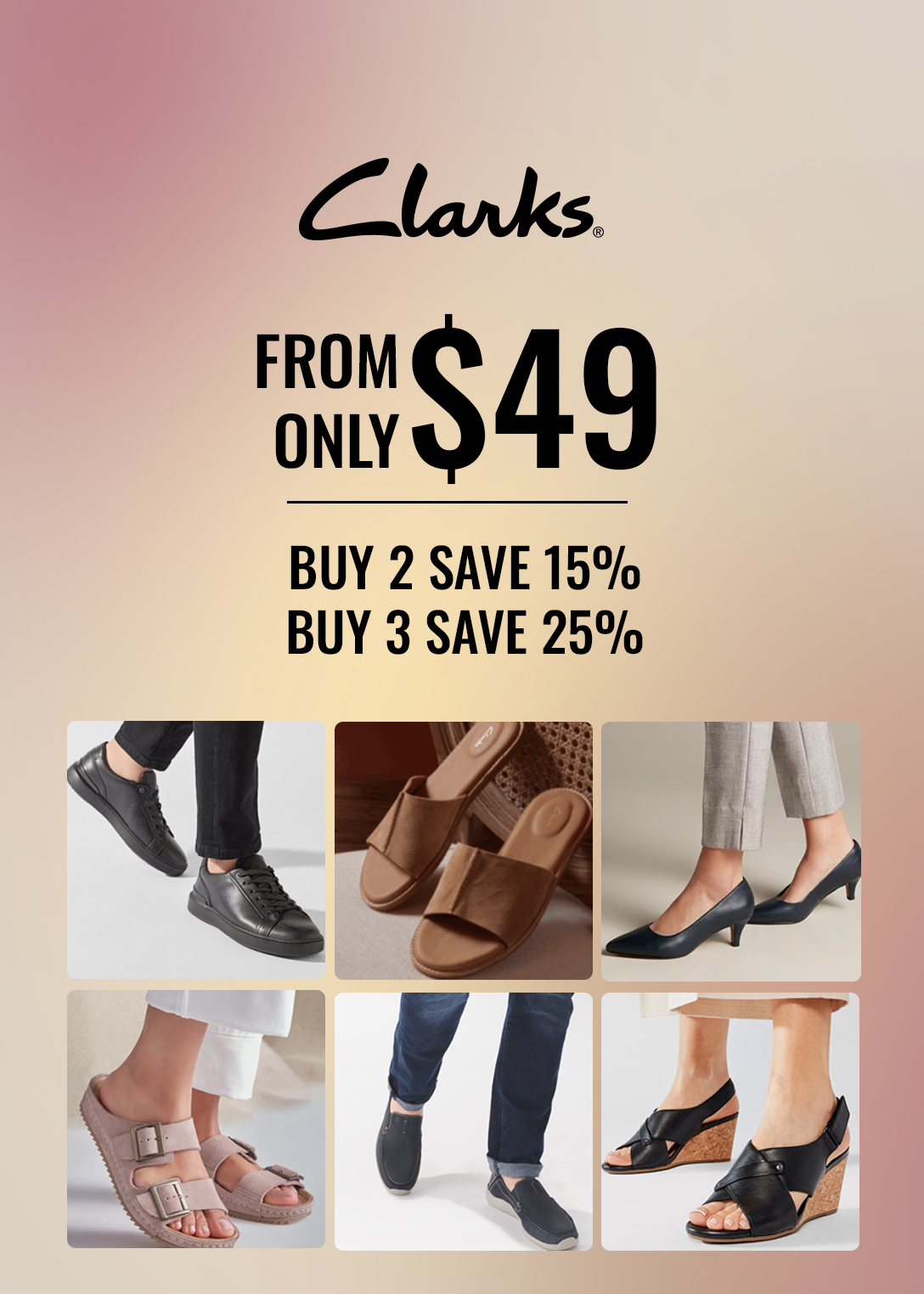 Where do they top sell clarks shoes