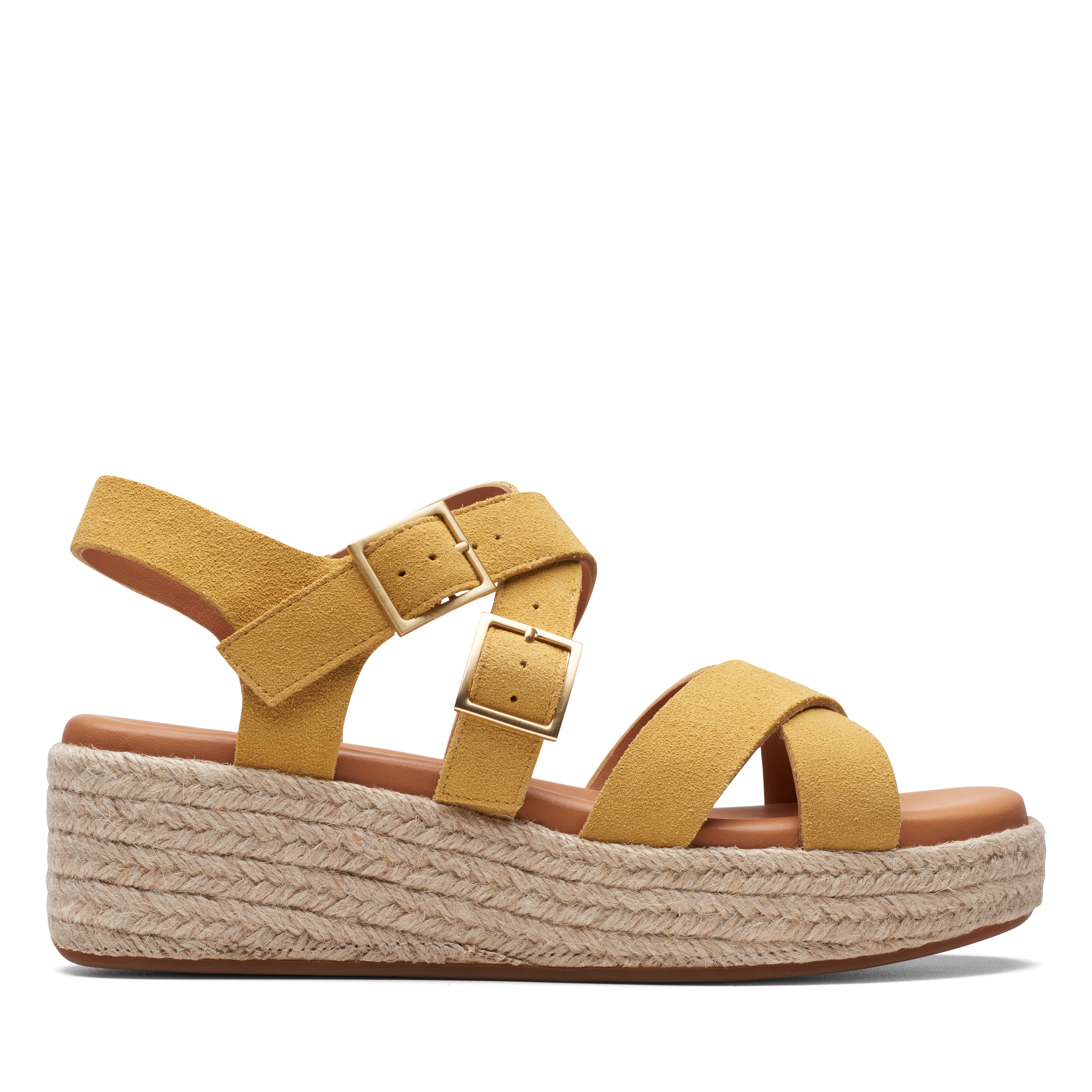 Amazon.com | Clarks Women's Giselle Cove Wedge Sandal, Navy Leather, 5.5 |  Flats