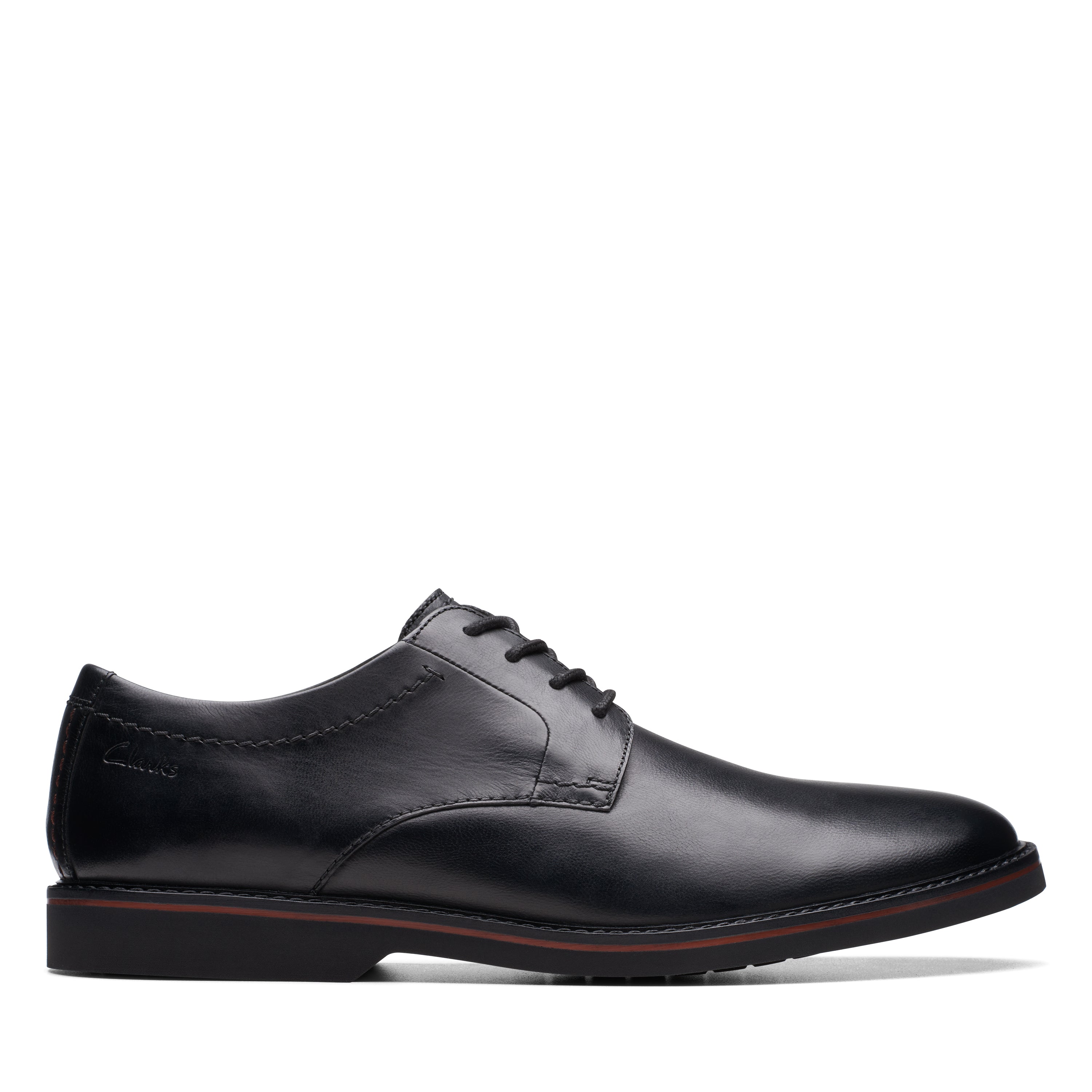 Mens clarks sales black shoes