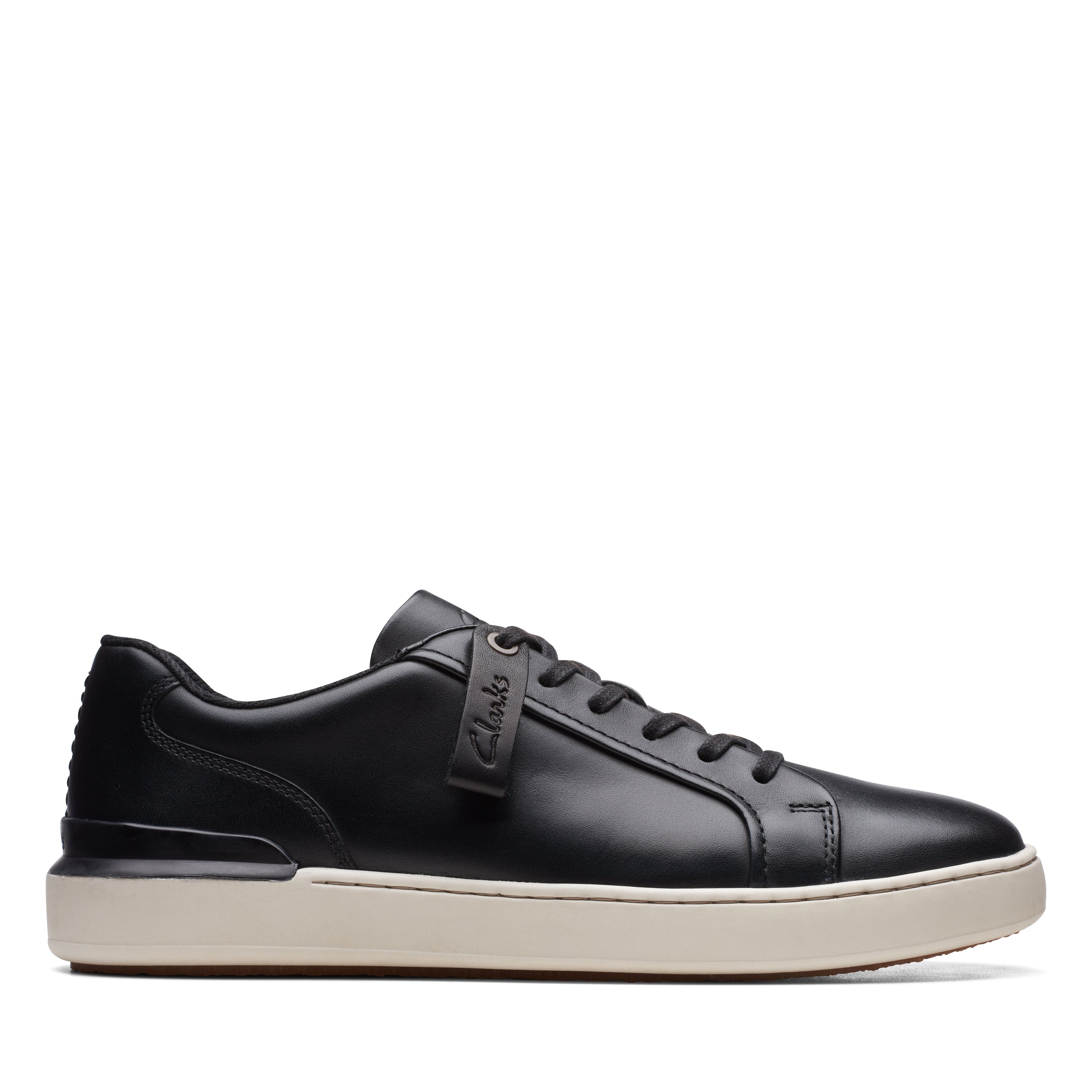 Mens black leather low sale top sneakers