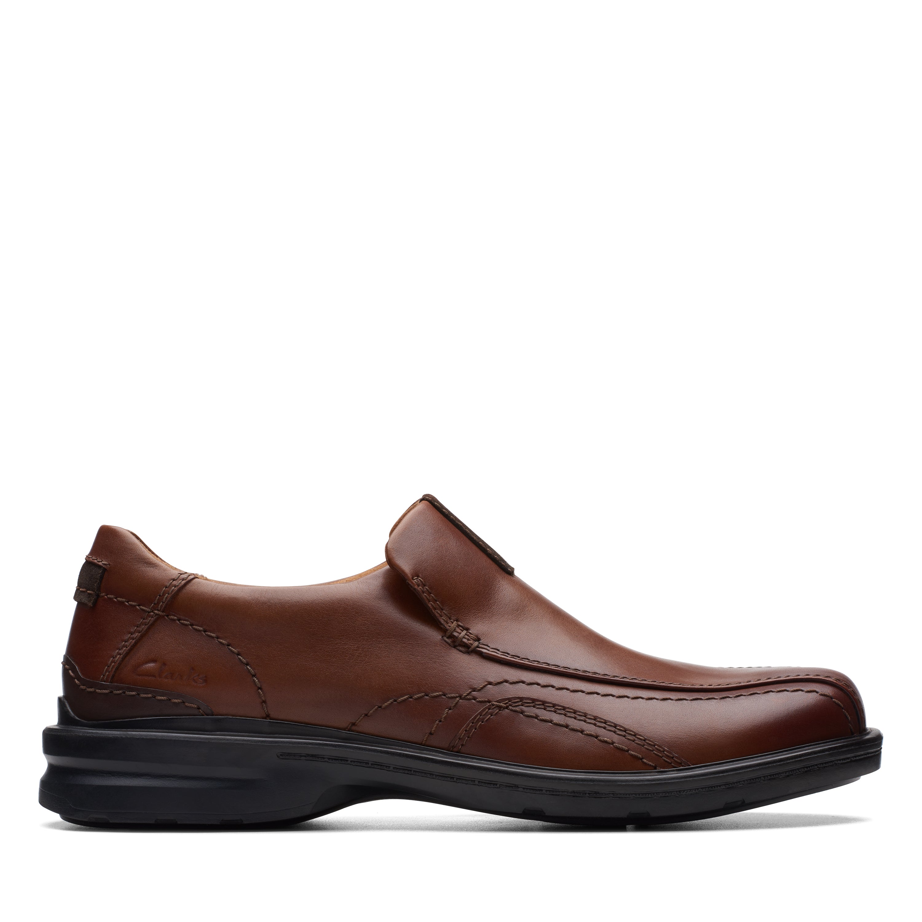 Mens black leather hot sale slip on loafers