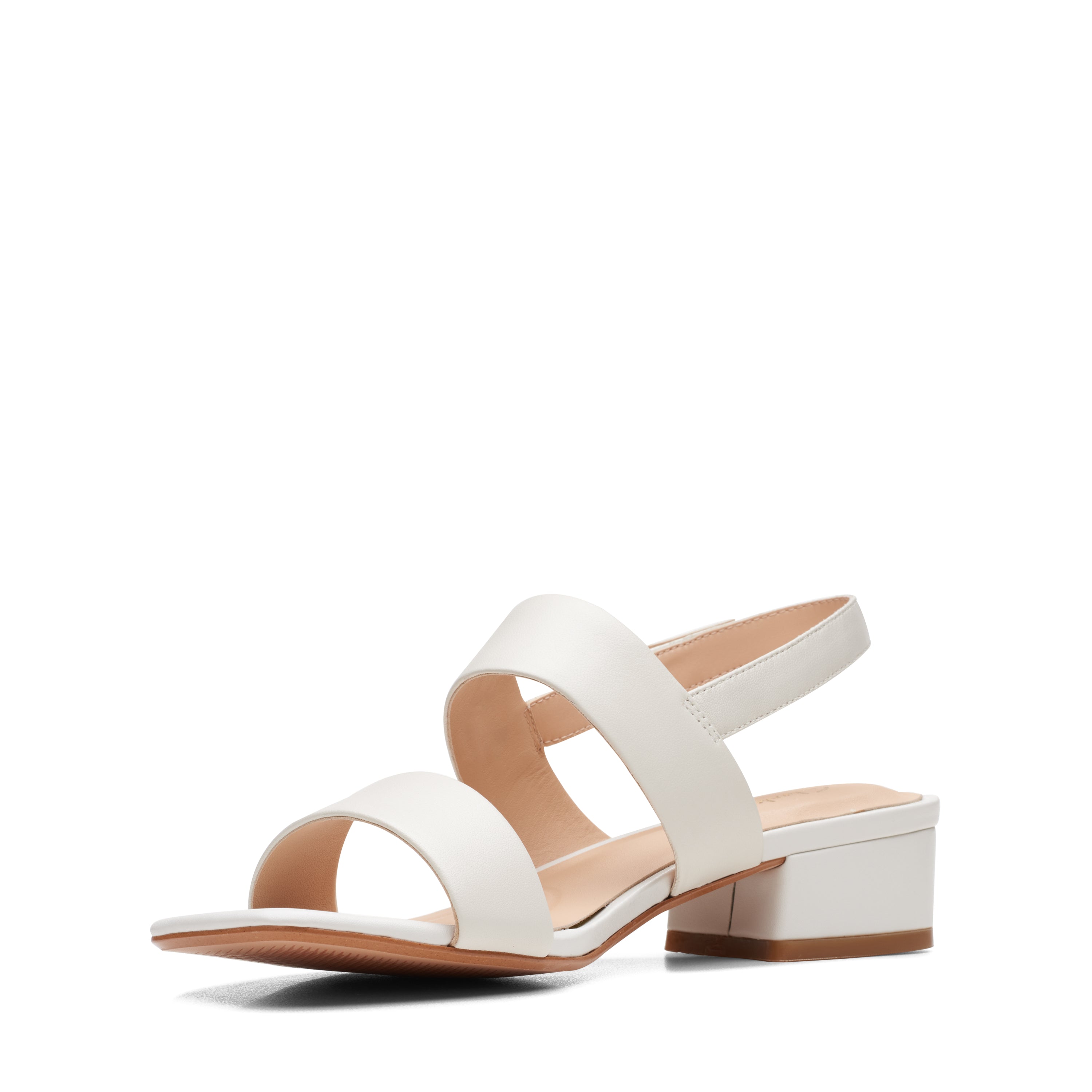 White leather hot sale strap sandals